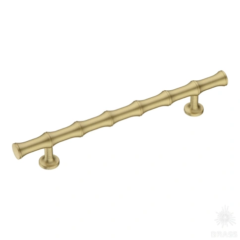 Brass Ручка скоба 9244 0160 ELX5-ELX5 брашированная латунь 160 мм фото 1