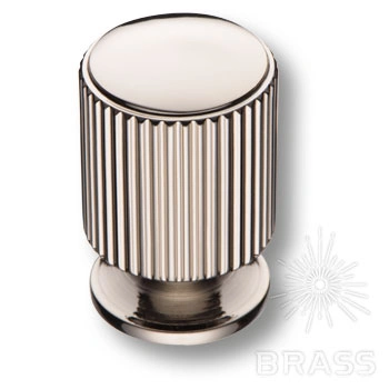Brass Ручка кнопка 1464 0026 PN глянцевый никель фото 1