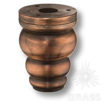 Brass Опора мебельная KAL-0005-0080-A07 античная медь 80 мм фото 1