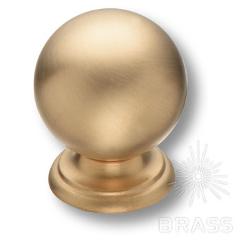 Brass Ручка кнопка 8352-020 матовая латунь фото 1