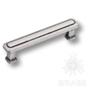 Brass Ручка скоба 1101 096MP14 старое серебро 96 мм фото 1