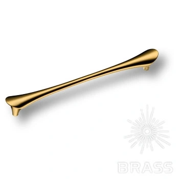 Brass Ручка скоба 8600 192 ALPI Gold глянцевое золото 192 мм фото 1