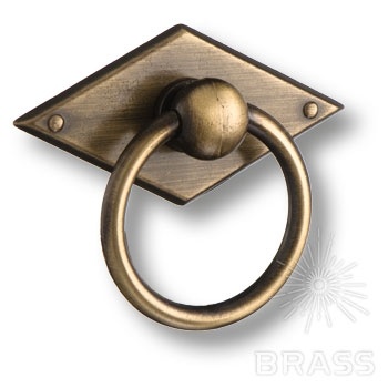 Brass Ручка кольцо 15.120.02.04 старая бронза фото 1