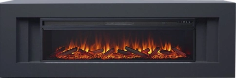 Каминокомплект Line 60 - Серый графит с очагом Vision 60 LOG LED фото 2