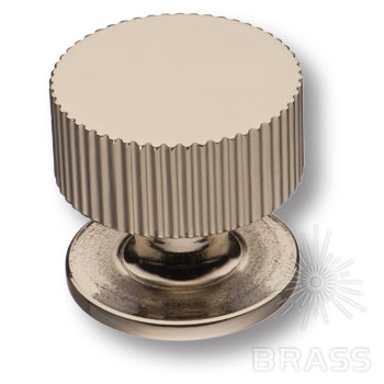 Brass Ручка кнопка 1975 0032 PN глянцевый никель фото 1