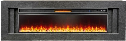 Каминокомплект Line 60 Dark Grey - Темный серый с очагом Vision 60 LED фото 2