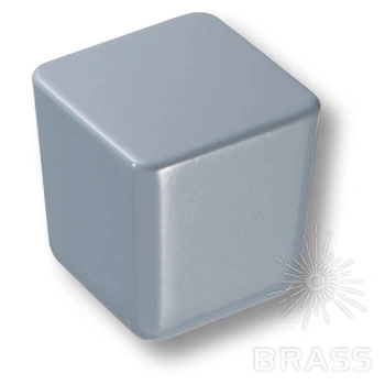 Brass Ручка кнопка 8151-580 BLUE BRIGHT глянцевый голубой фото 1