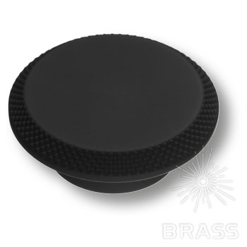 Brass Ручка кнопка 4102 003MP24 черный фото 1