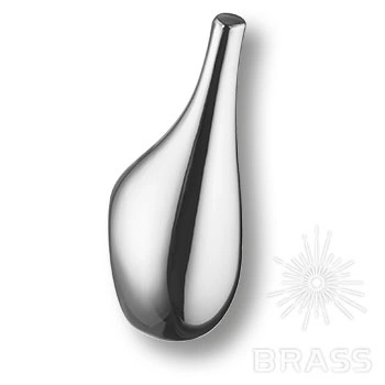 Brass Крючок мебельный однорожковый 2015 0028 CR глянцевый хром фото 1