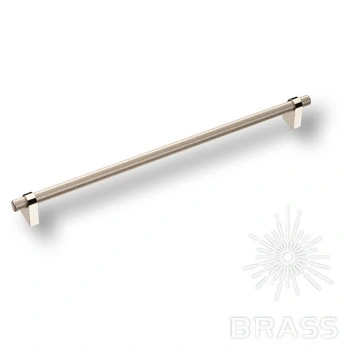 Brass Ручка рейлинг 8952 0320 PN-PN глянцевый никель 320 мм фото 1