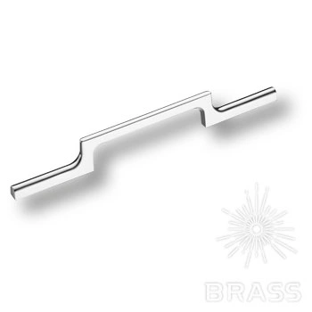 Brass Ручка скоба 1112 128MP02 глянцевый хром 128 мм фото 1