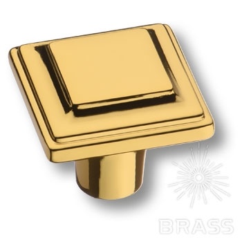 Brass Ручка кнопка 3305 0008 GL глянцевое золото фото 1