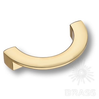 Brass Ручка скоба 5430 Gold глянцевое золото 96 мм фото 1
